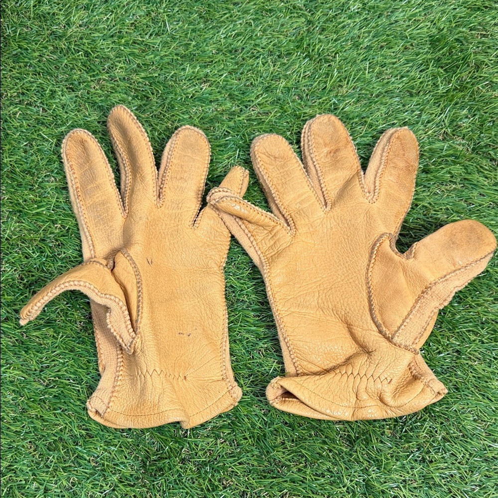 Deerskin Gloves Tan Leather Gloves - Picture 3 of 5
